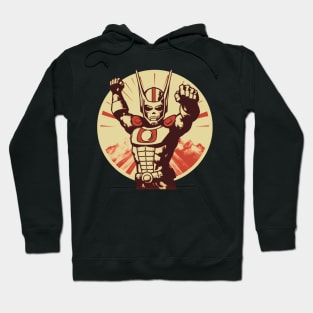 Ultraman Super Hero Propaganda Retro Style Hoodie